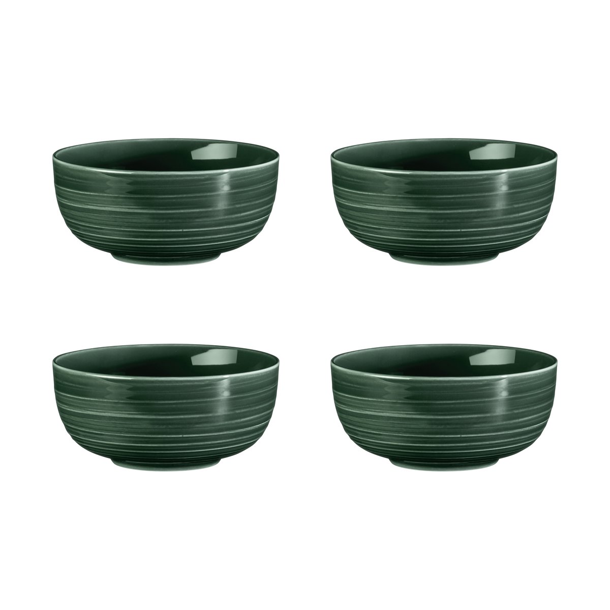 Seltmann Weiden Terra kom o15 cm 4-pack Moss Green | Scandinavisch Interieur | Ontbijtkommen | Groen