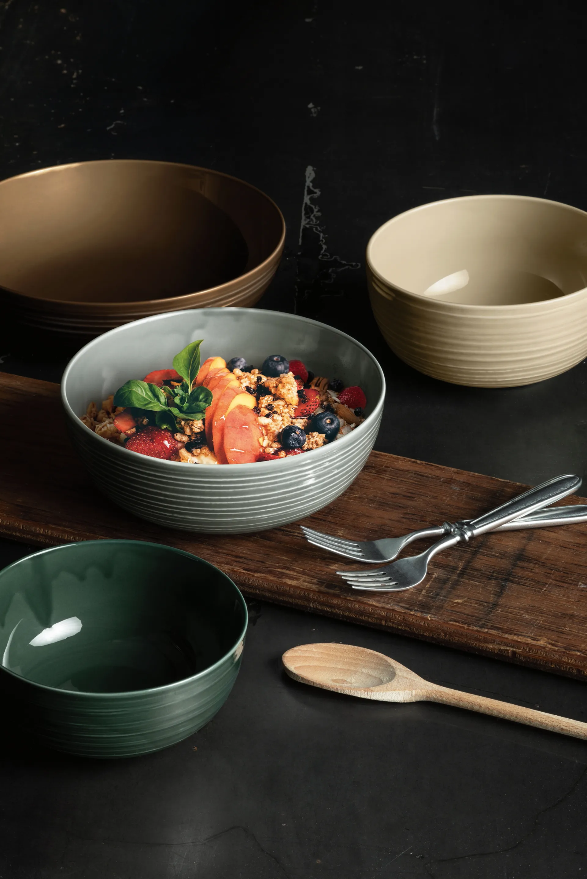 Terra kom Ø15 cm 4-pack, Pearl Grey Seltmann Weiden