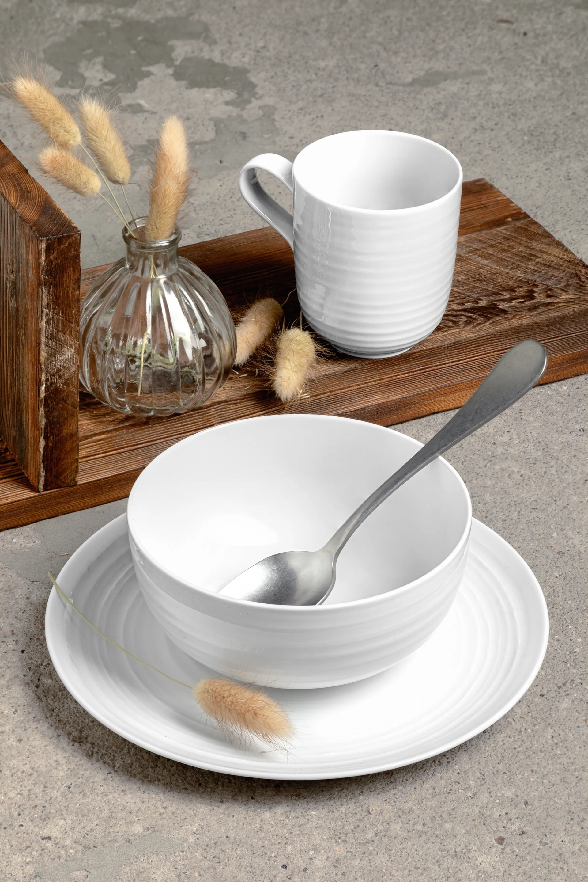 Terra kom Ø15 cm 4-pack, Wit Seltmann Weiden