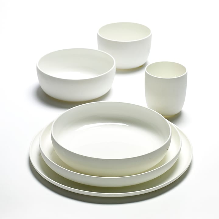 Base ontbijtkom met lage rand wit, 16 cm Serax