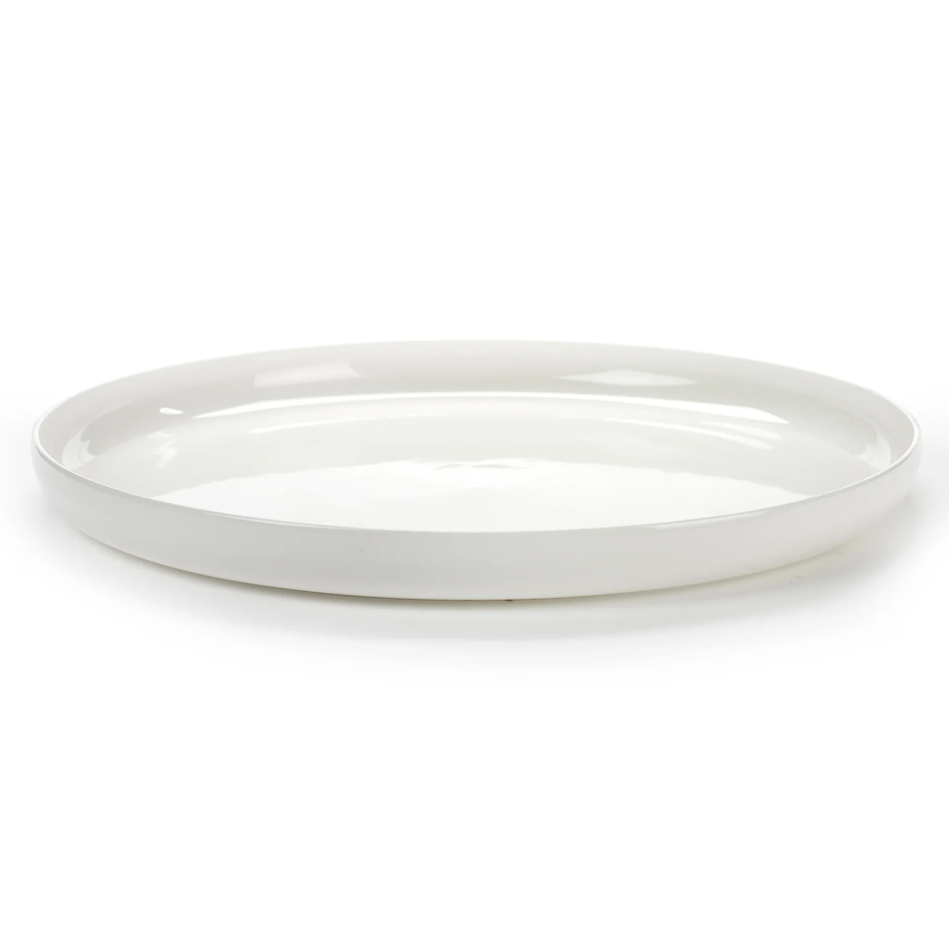 Base serveerschaal met hoge rand wit, 32 cm Serax