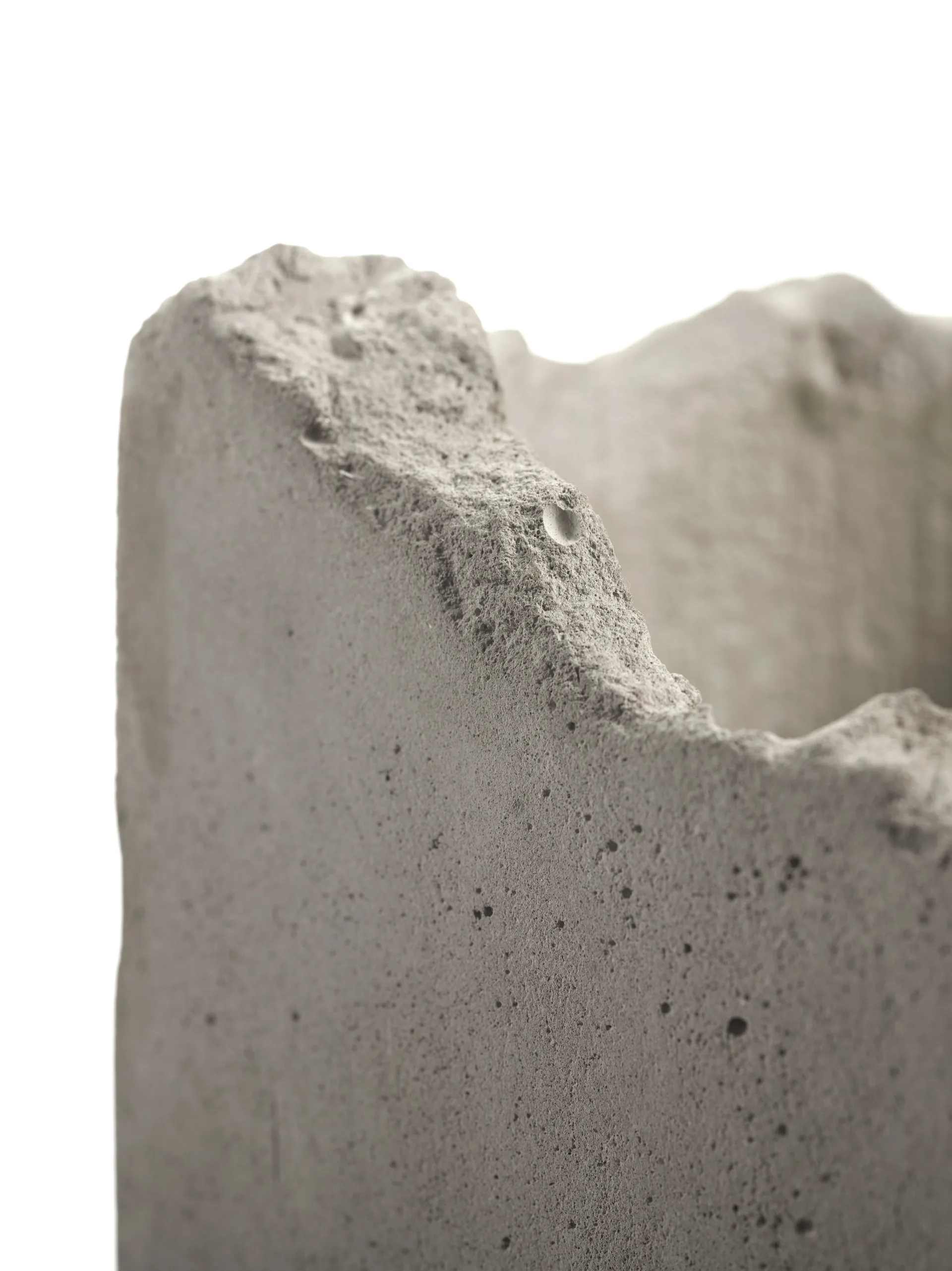 Broquaine vaas L 38 cm, Grey Serax