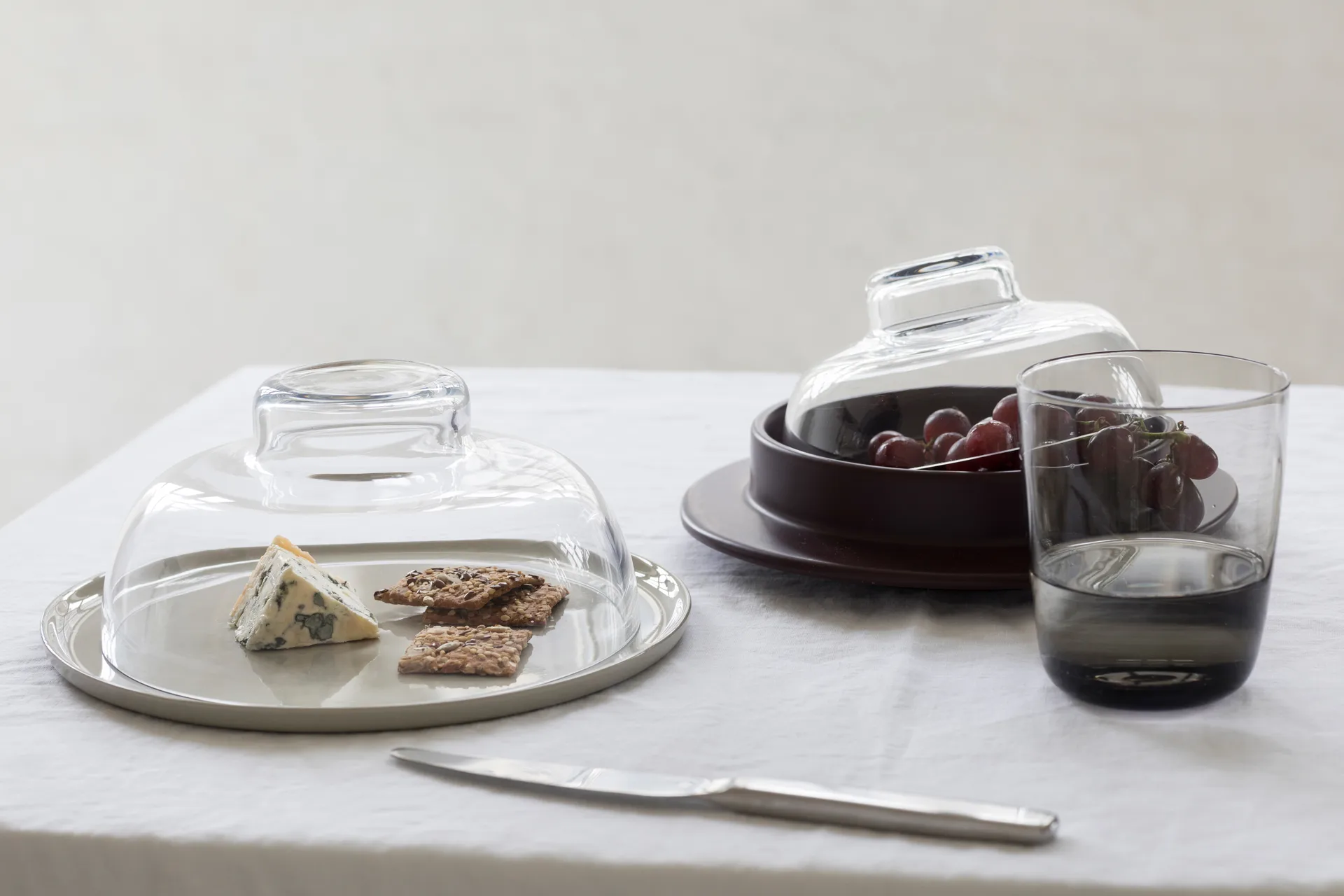 Cena hoog glas Ø8,5 cm, Smokey Grey Serax