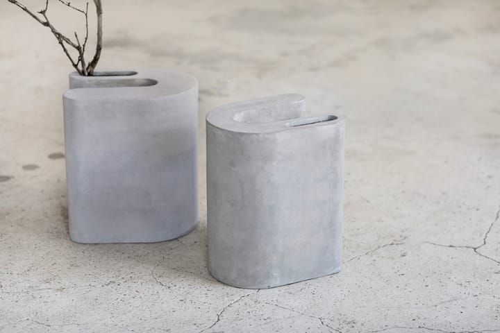Concrete kruk/bijzettafel 37 cm, Grey Serax
