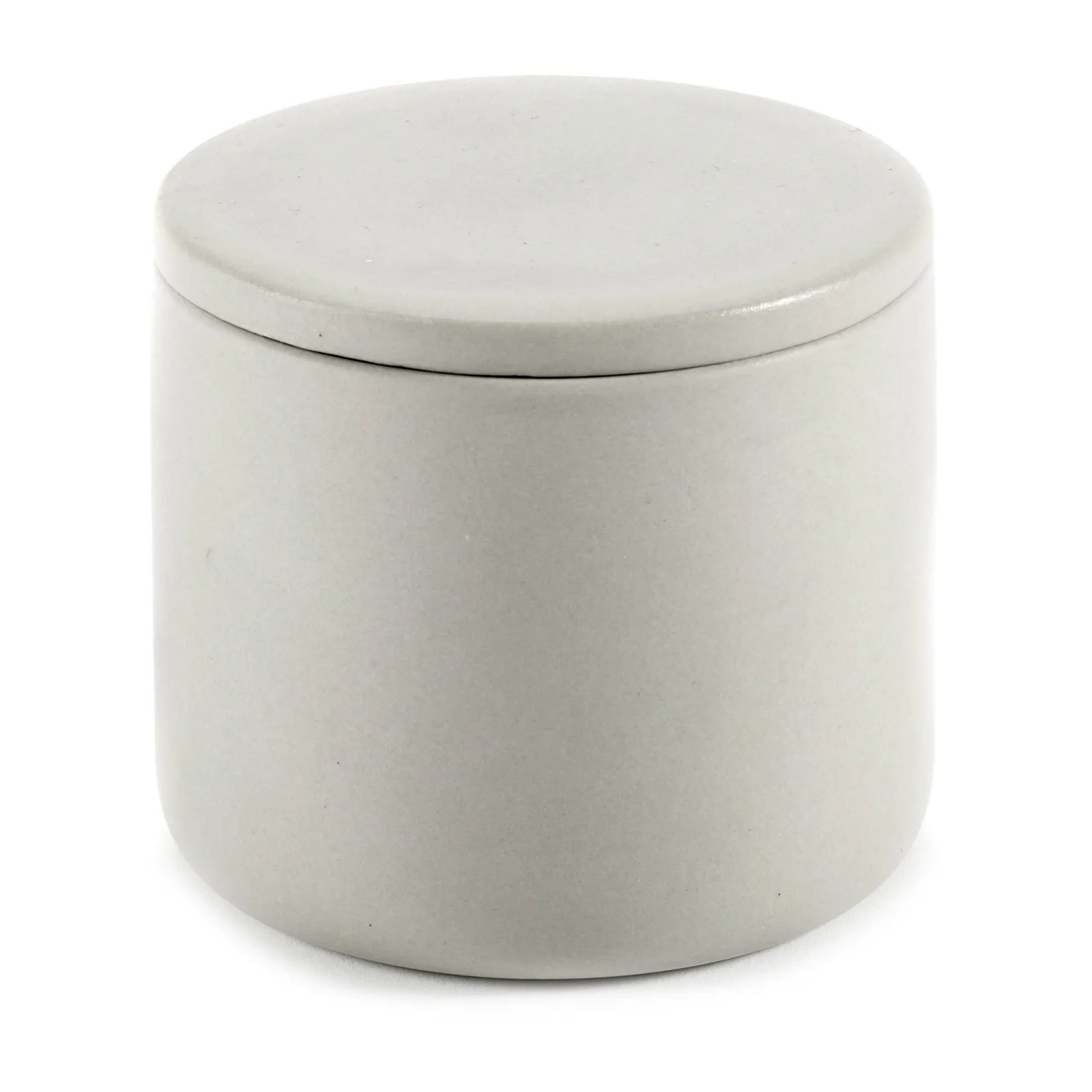 Cose opbergpot rond met deksel S laag Ø7 cm, Beige Serax
