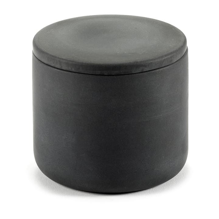 Cose opbergpot rond met deksel S laag Ø7 cm - Dark Grey - Serax