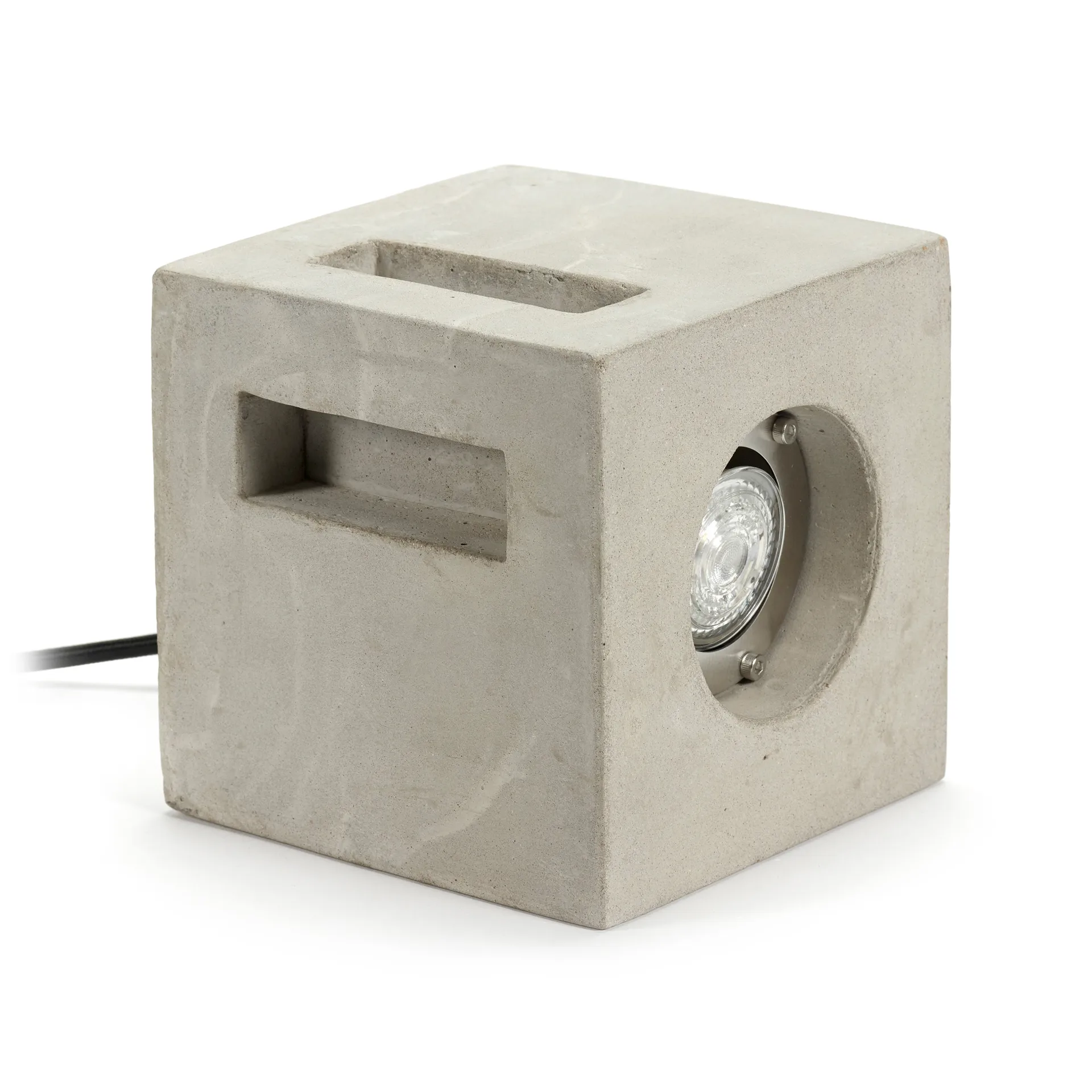 Cube vloerlamp 15x15 cm, Cement Serax