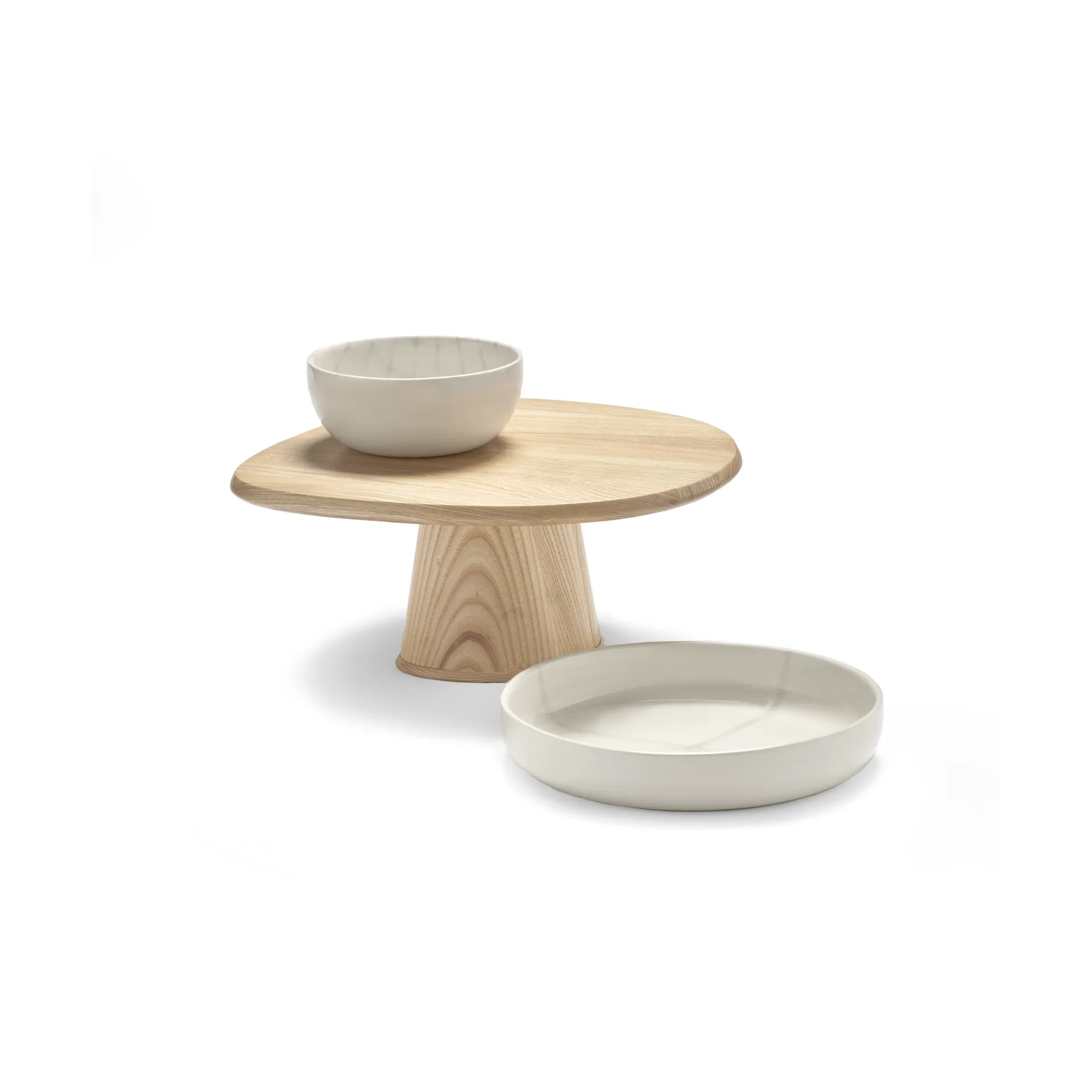 Dune 03 taartbord 23,5x29 cm, Ash Serax