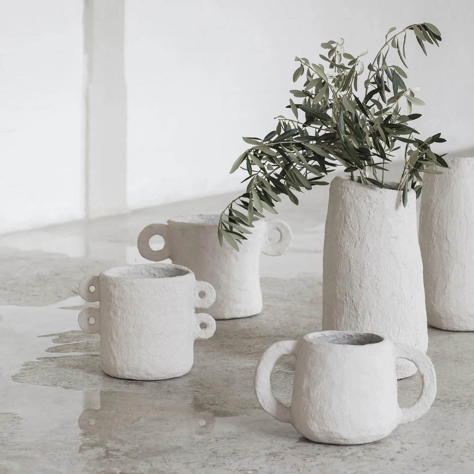 Earth bloempot Ø 18 cm, Beige Serax