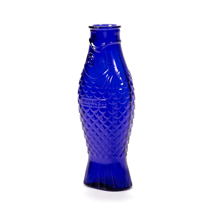Fish & Fish glazen fles 85 cl - Cobalt blue - Serax