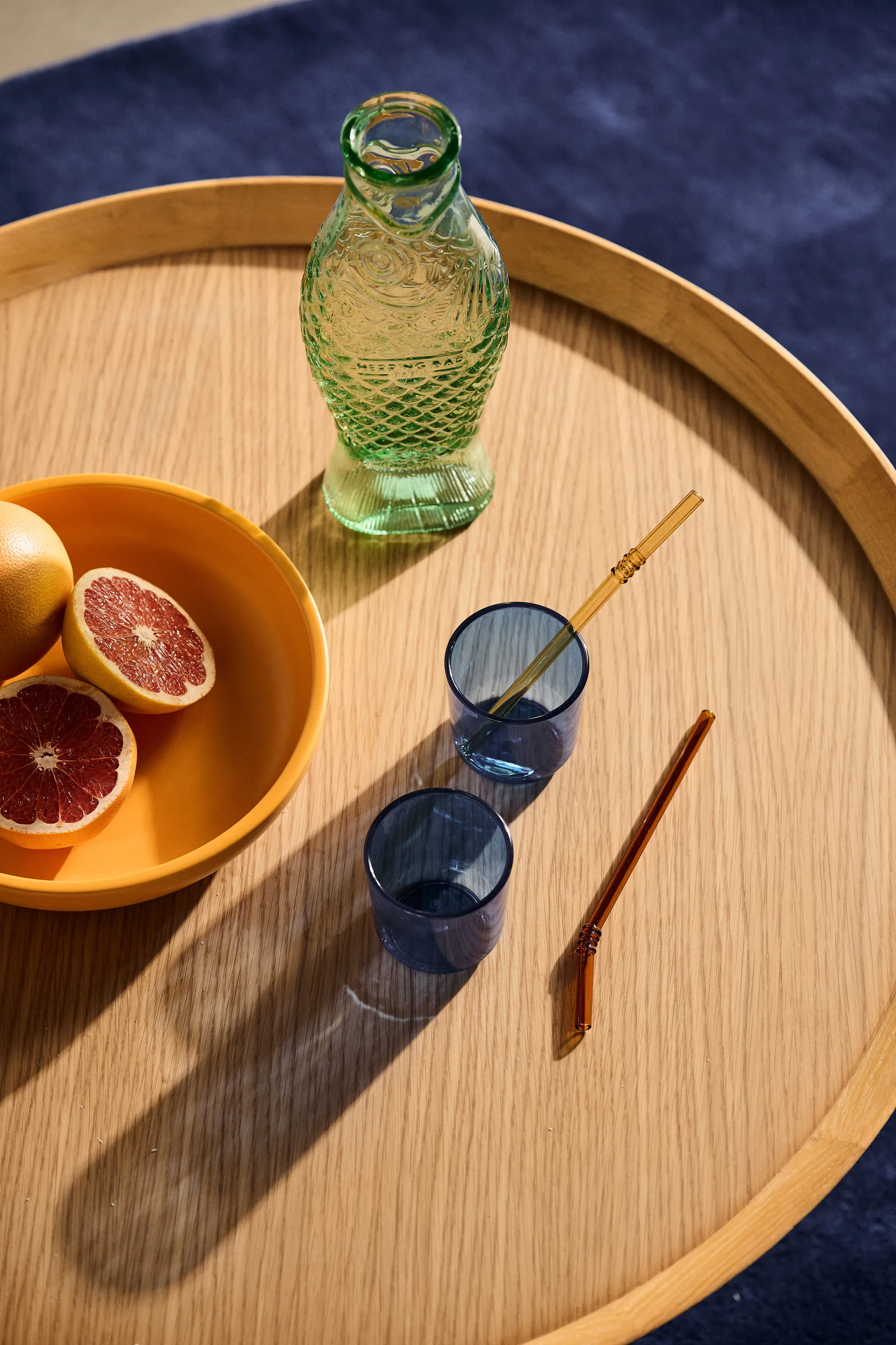 Fish & Fish glazen fles 85 cl, Green Serax