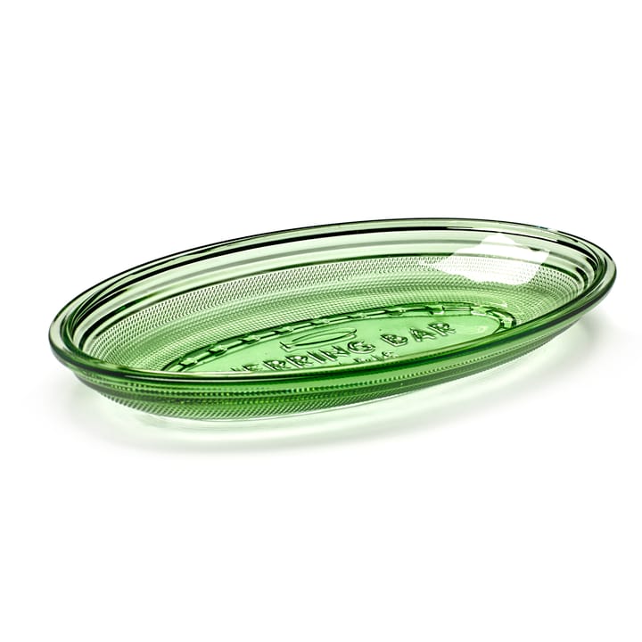 Fish & Fish ovale schaal 14x26 cm - Green - Serax