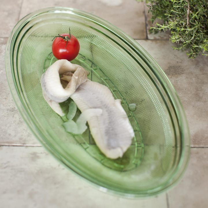 Fish & Fish ovale schaal 14x26 cm - Green - Serax