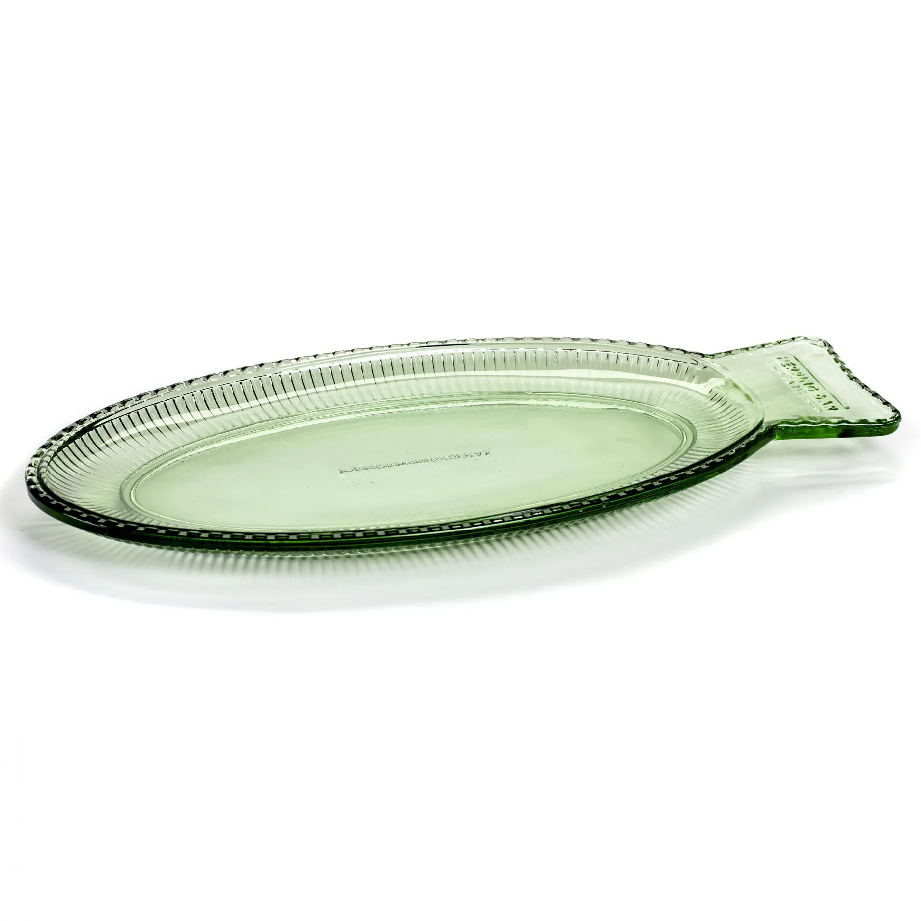 Fish & Fish serveerschaal 16x35 cm, Green Serax