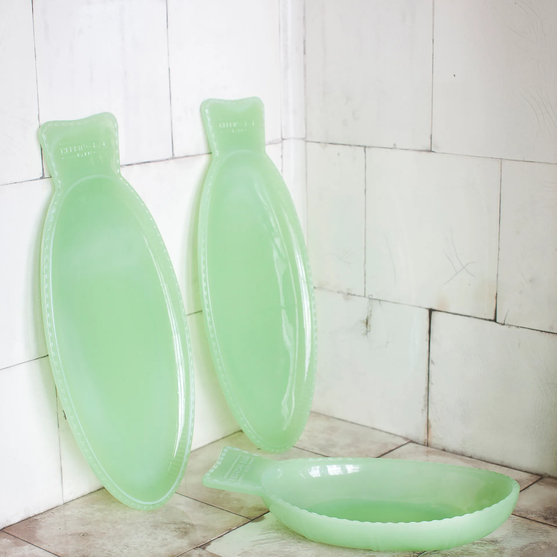 Fish & Fish serveerschaal 16x35 cm, Jadeite green Serax