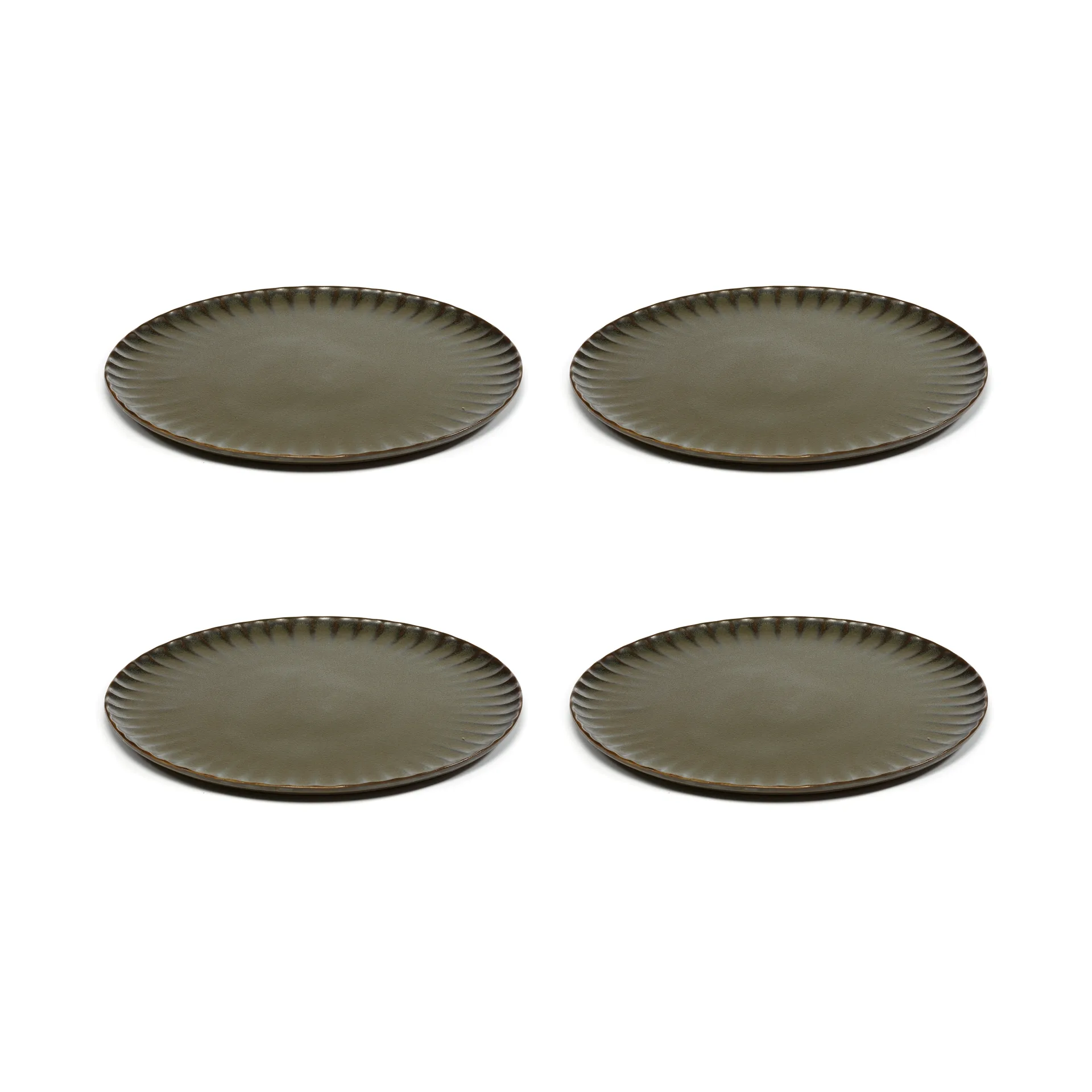 Inku bord XL Ø27 cm 4-pack, Green Serax