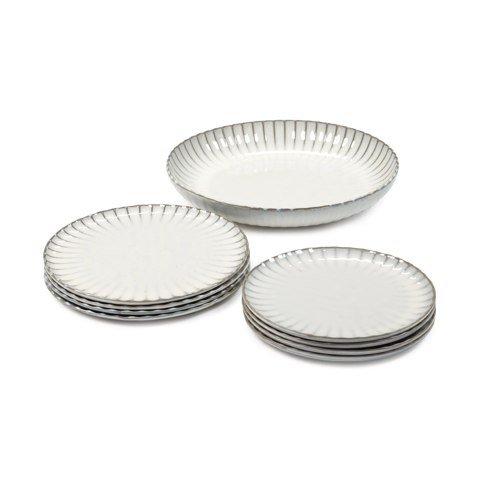 Inku dinner set 9-delig, White Serax