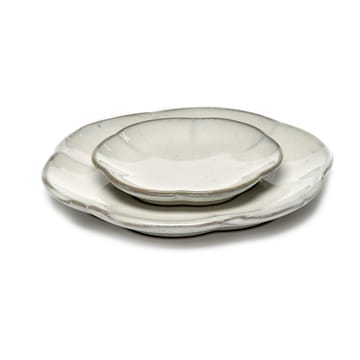 Inku geribbeld bord S Ø8,9 cm - White - Serax