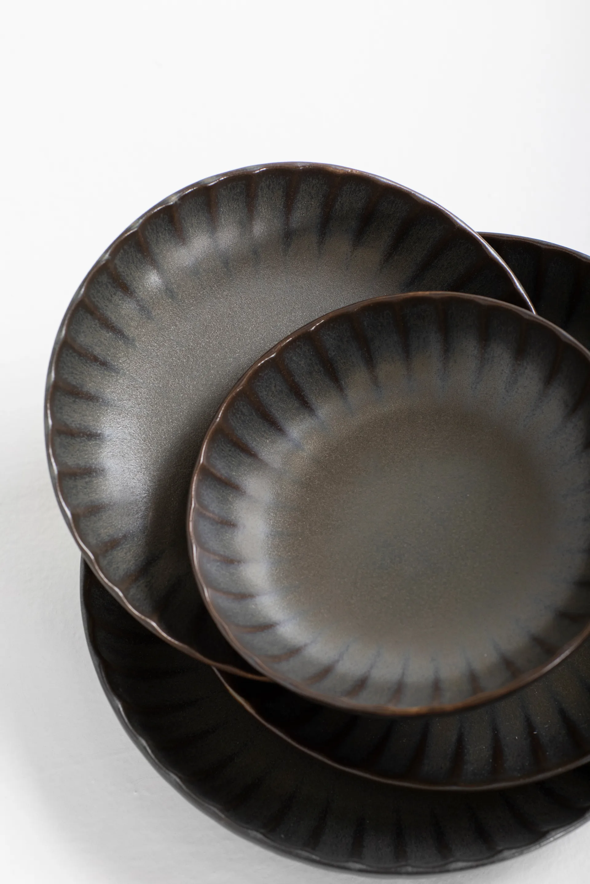 Inku high bord L Ø23 cm 2-pack, Green Serax