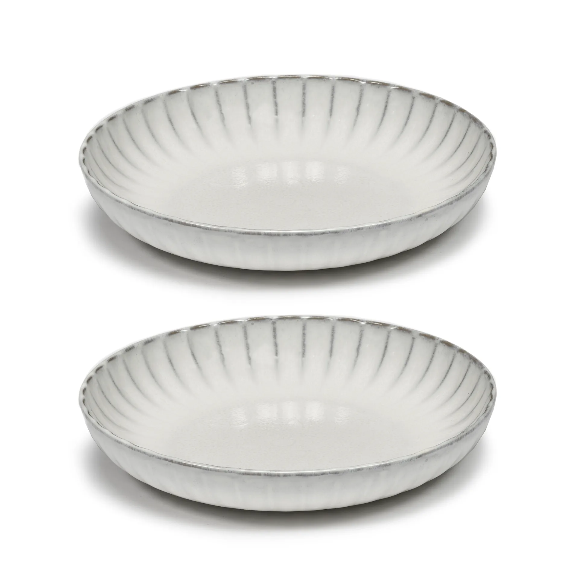 Inku high bord M Ø21 cm 2-pack, White Serax