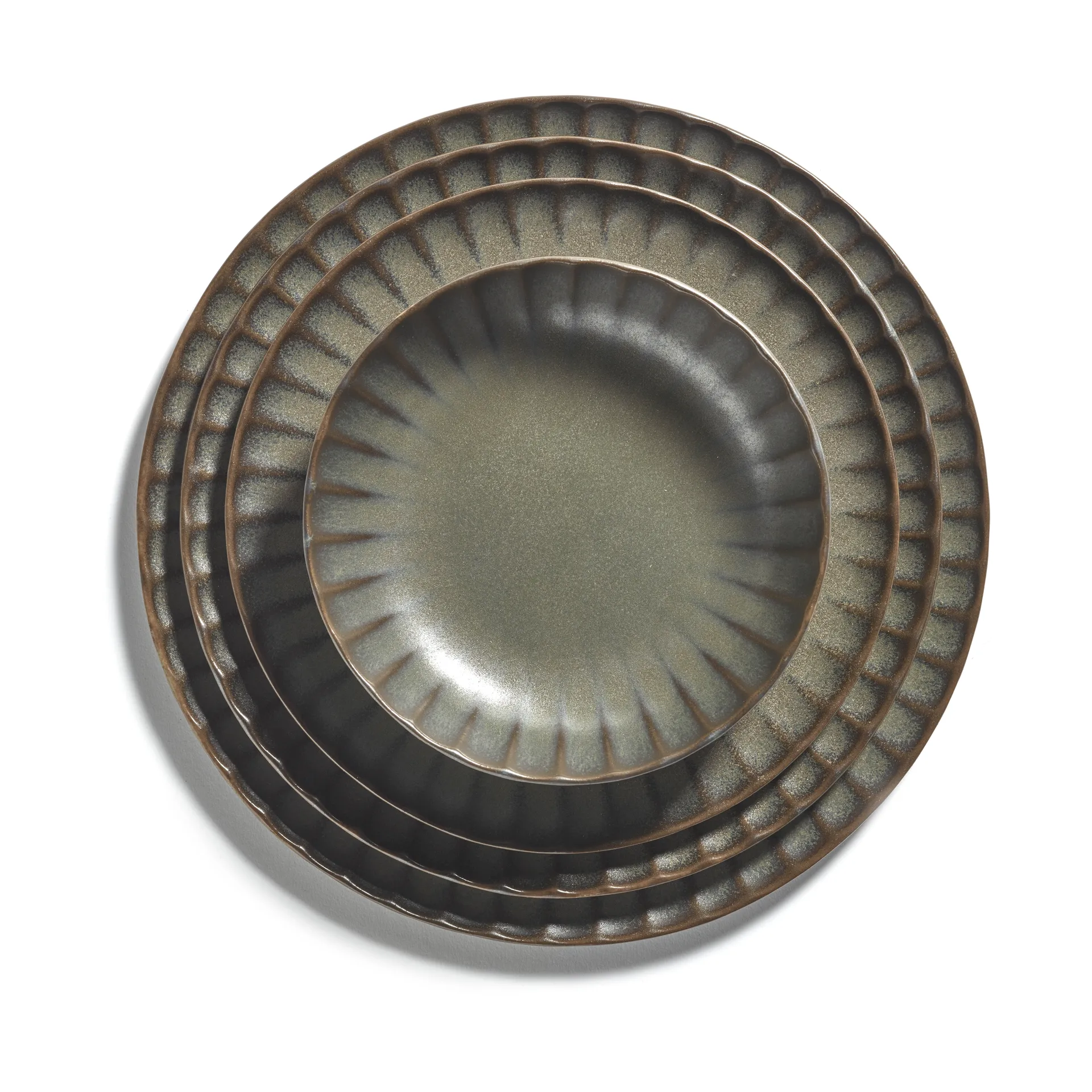 Inku high bord XS Ø16 cm 2-pack, Green Serax