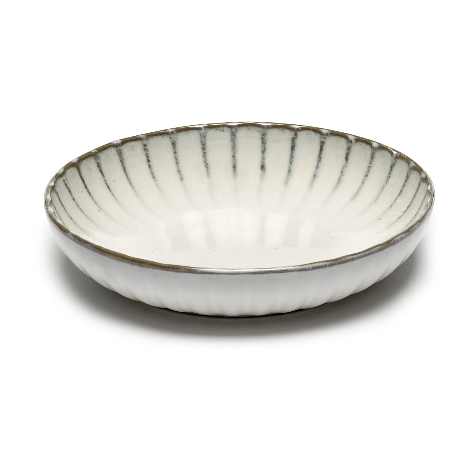 Inku hoog bord S Ø19 cm, White Serax