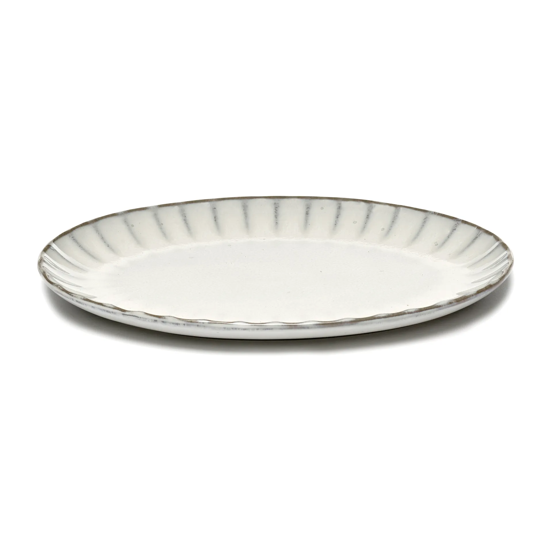 Inku ovaal bord S 17,5x25 cm, White Serax