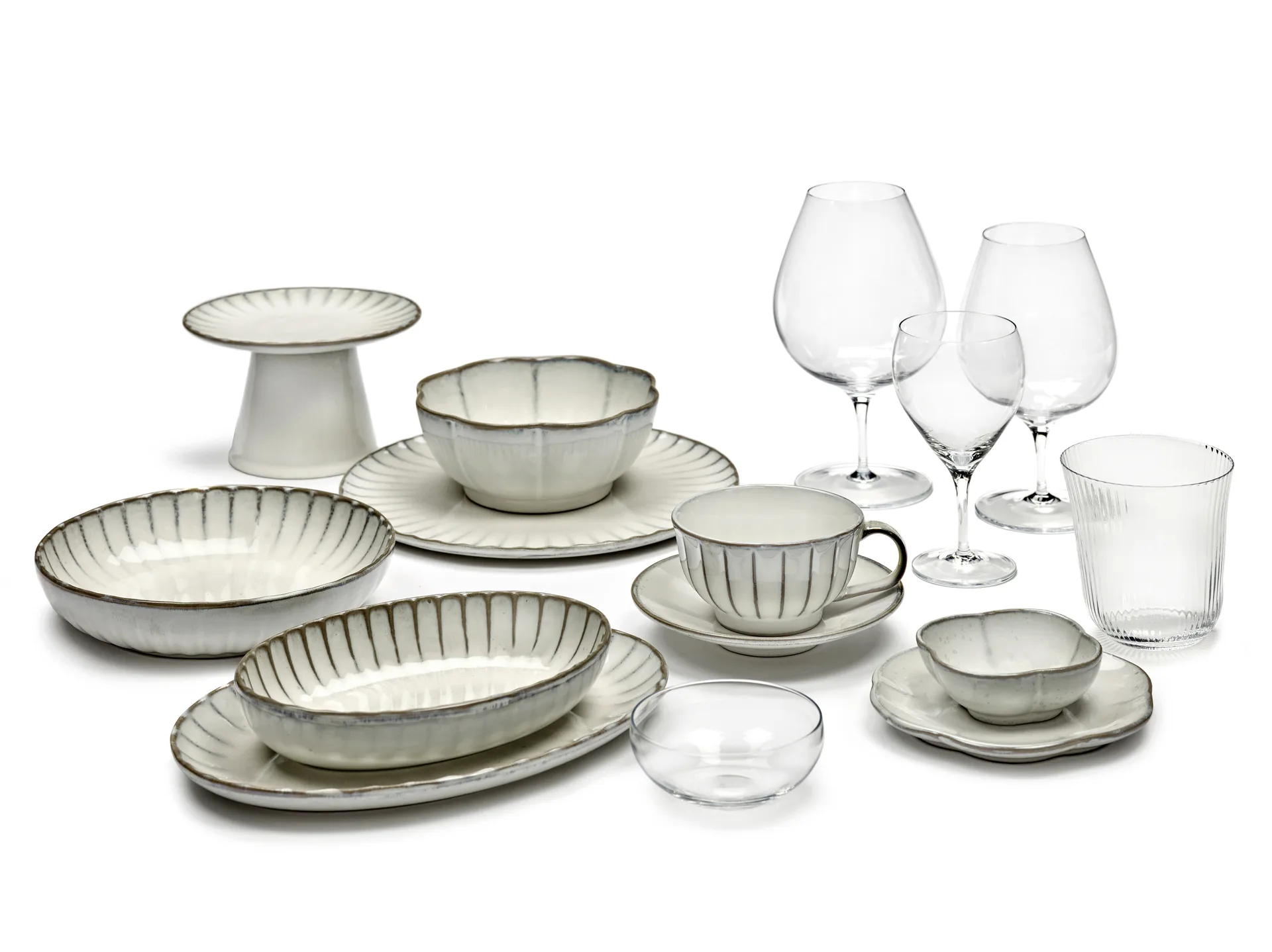 Inku schotel Ø14 cm, White Serax