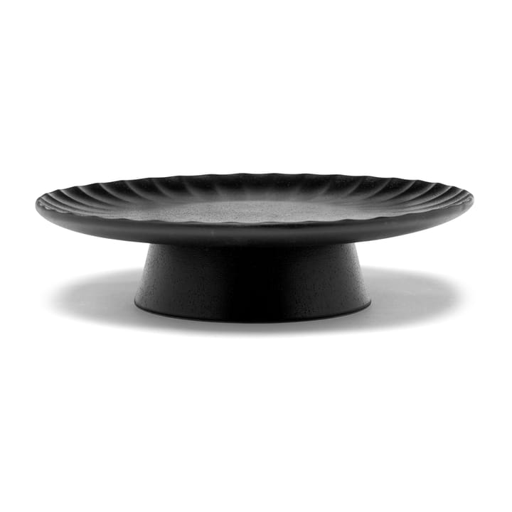 Inku taartschotel L Ø24 cm, Black Serax