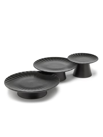 Inku taartschotel L Ø24 cm - Black - Serax