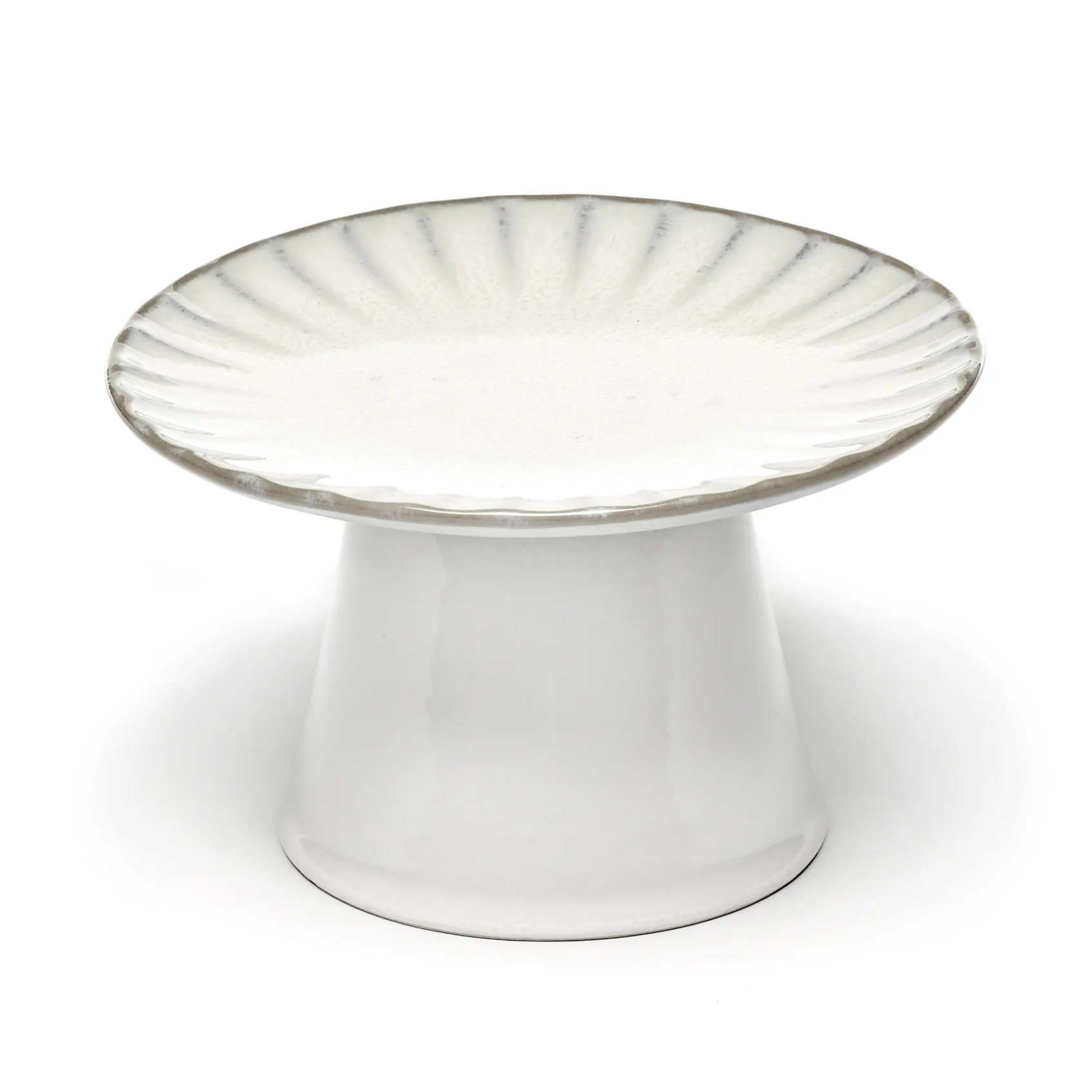 Inku taartschotel S Ø15 cm, White Serax