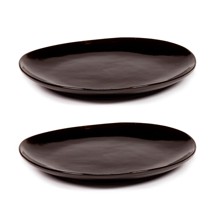 La Mère bord M Ø20 cm 2-pack - Dark brown - Serax