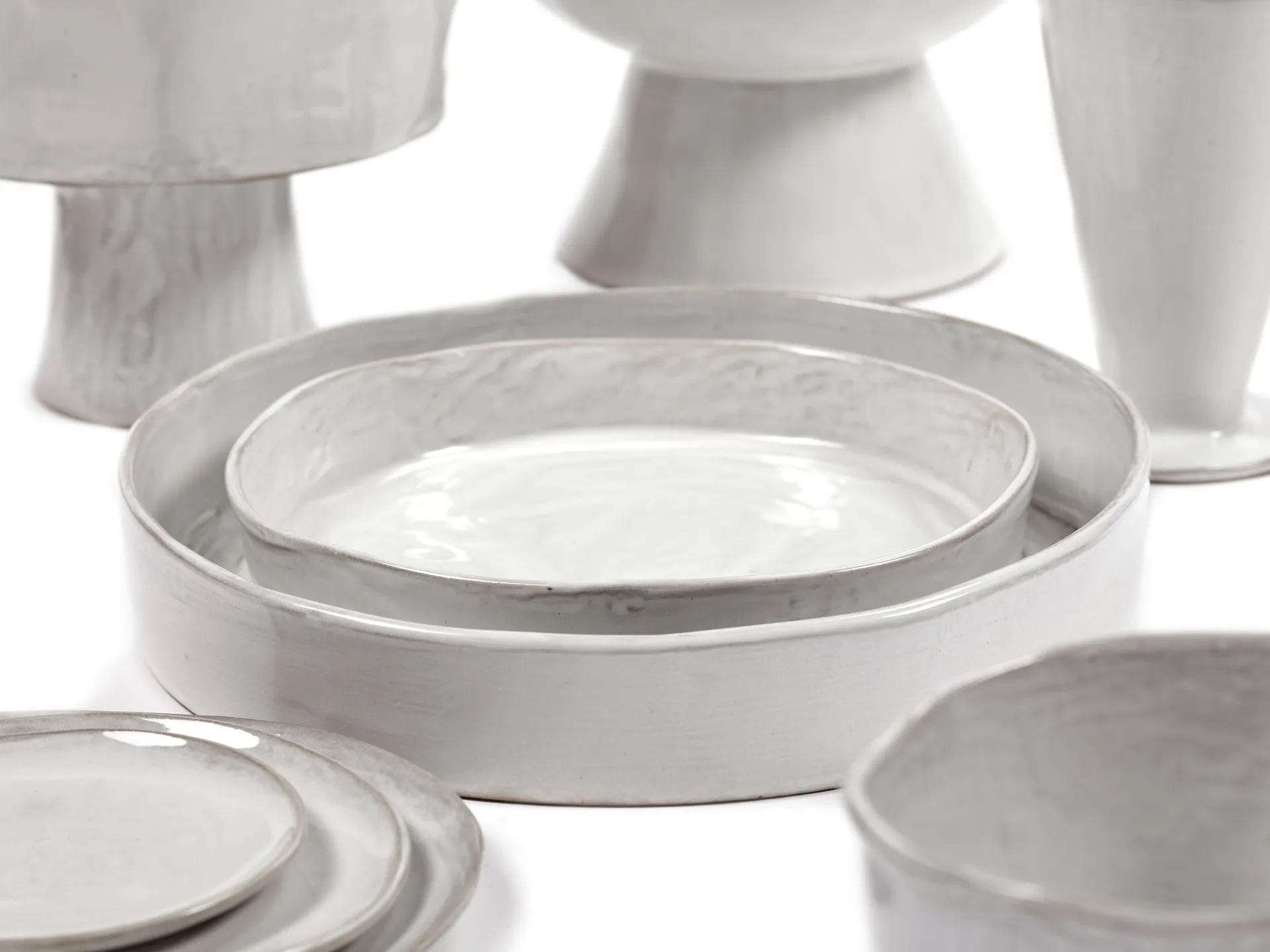 La Mère diep bord L Ø25 cm, Off white Serax