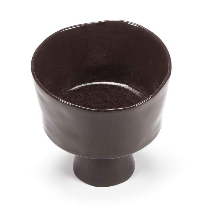 La Mère schaal op voet Ø18 cm, Ebony Serax