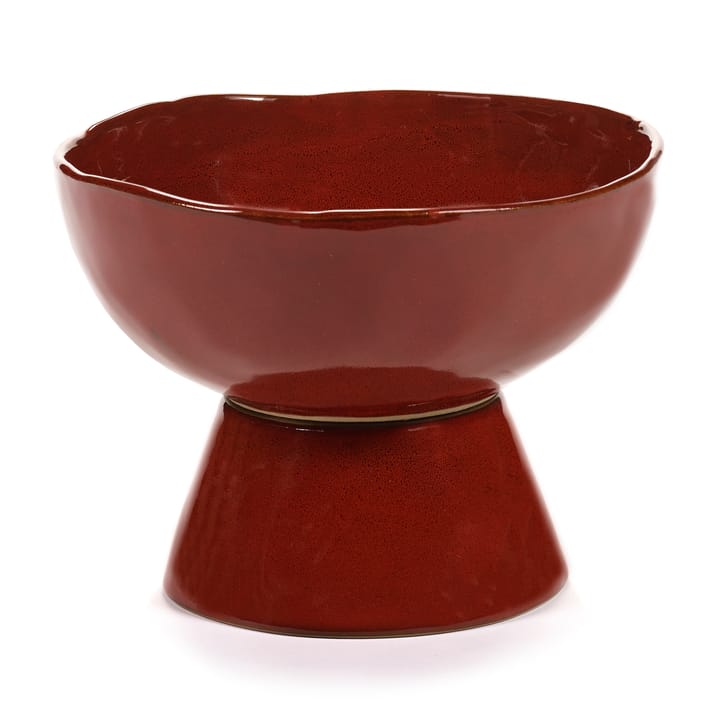 La Mère schaal op voet groot Ø20,5 cm - Venetian red - Serax