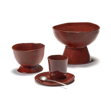 La Mère schaal op voet groot Ø20,5 cm - Venetian red - Serax