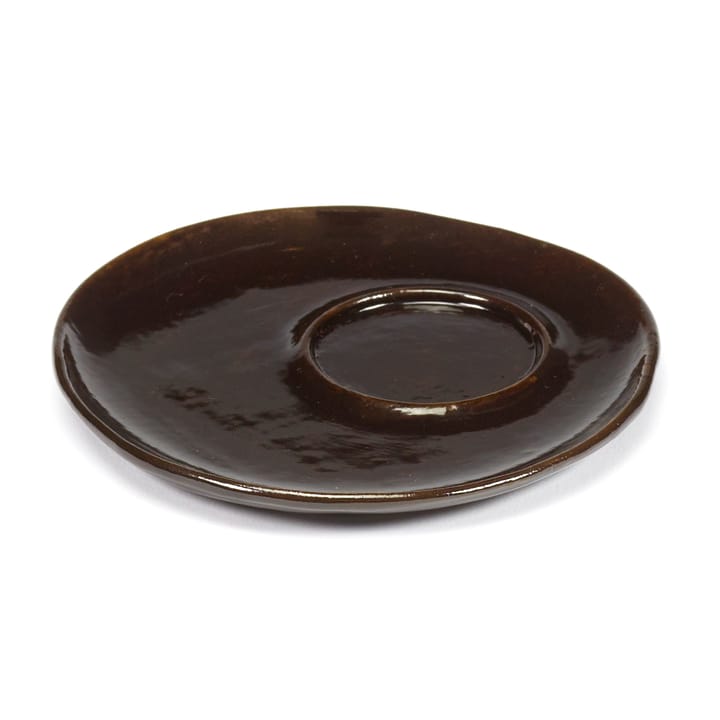 La Mère schotel voor espresso kop Ø11 cm 2-pack, Dark brown Serax