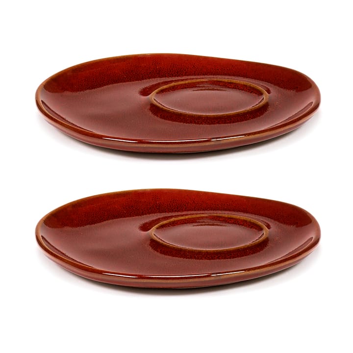 La Mère schotel voor espresso kop Ø11 cm 2-pack - Venetian red - Serax