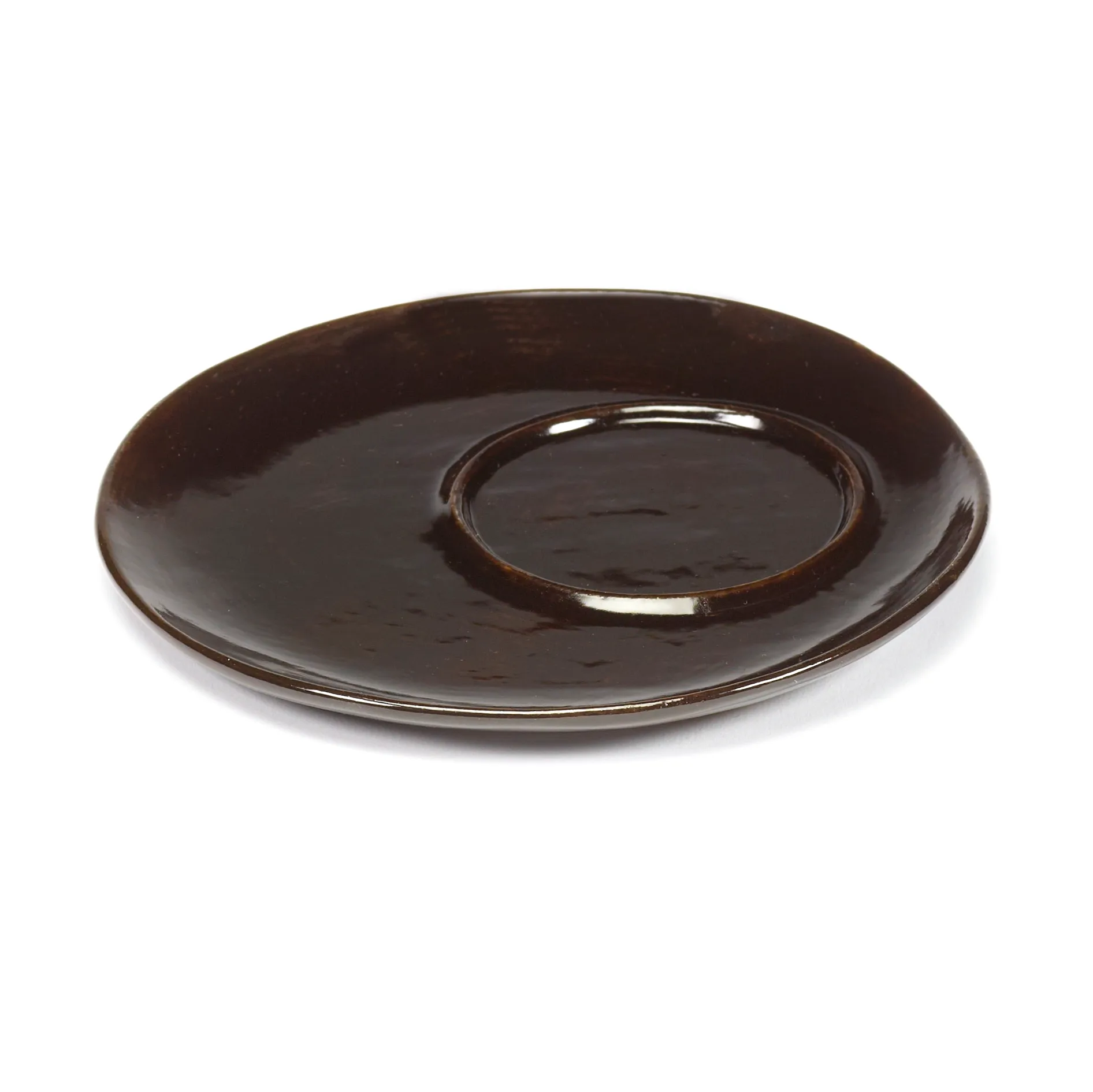 La Mère schotel voor koffiekop Ø14,5 cm 2-pack, Dark brown Serax