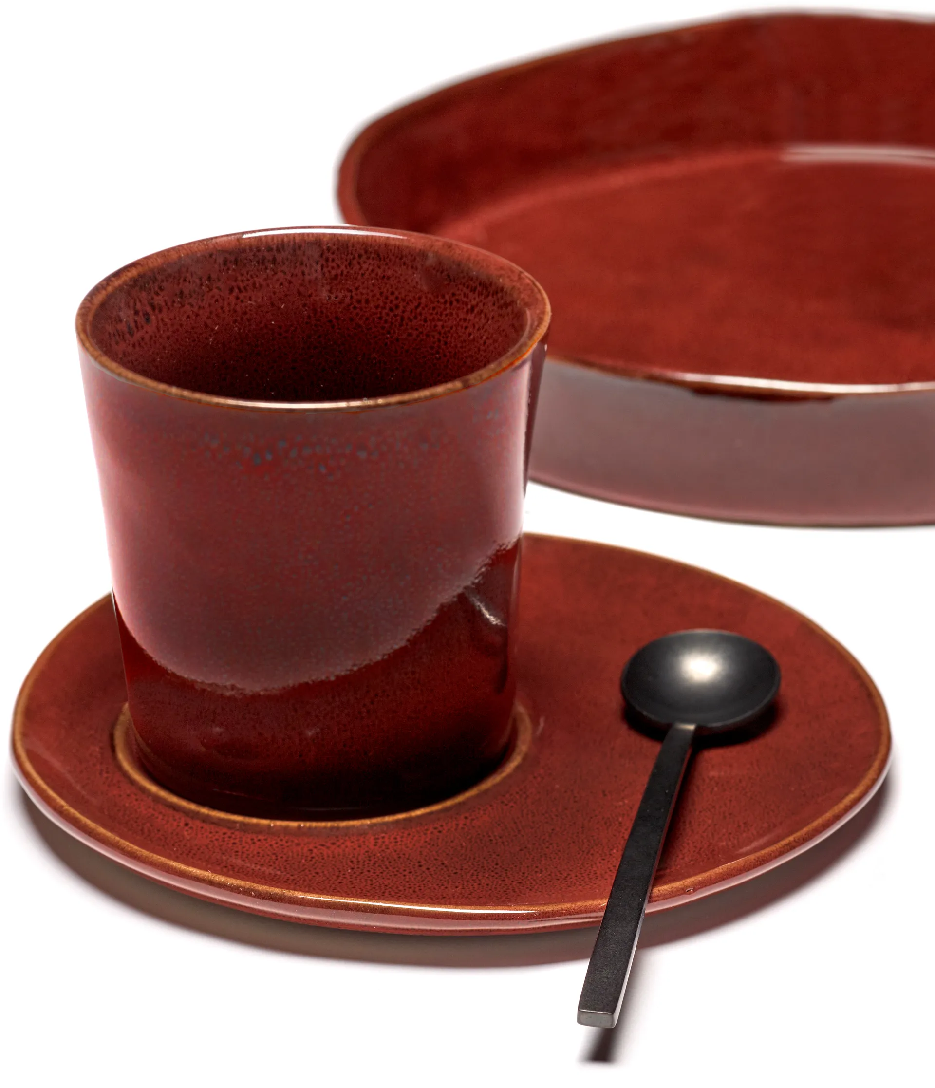 La Mère schotel voor koffiekop Ø14,5 cm 2-pack, Venetian red Serax