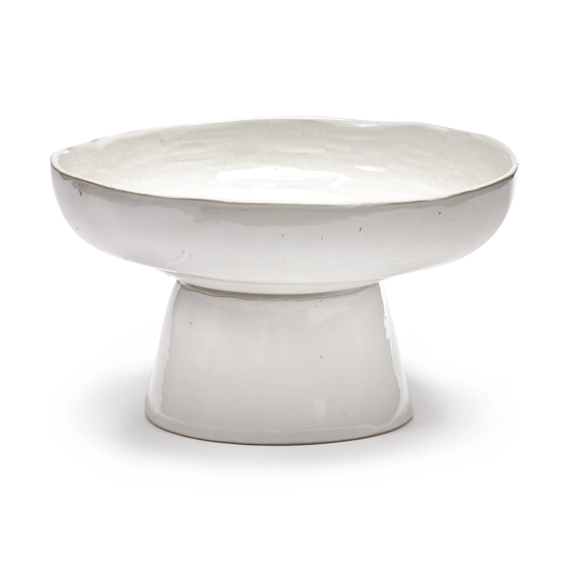 La Mère serveerschaal op voet Ø31 cm, Off white Serax