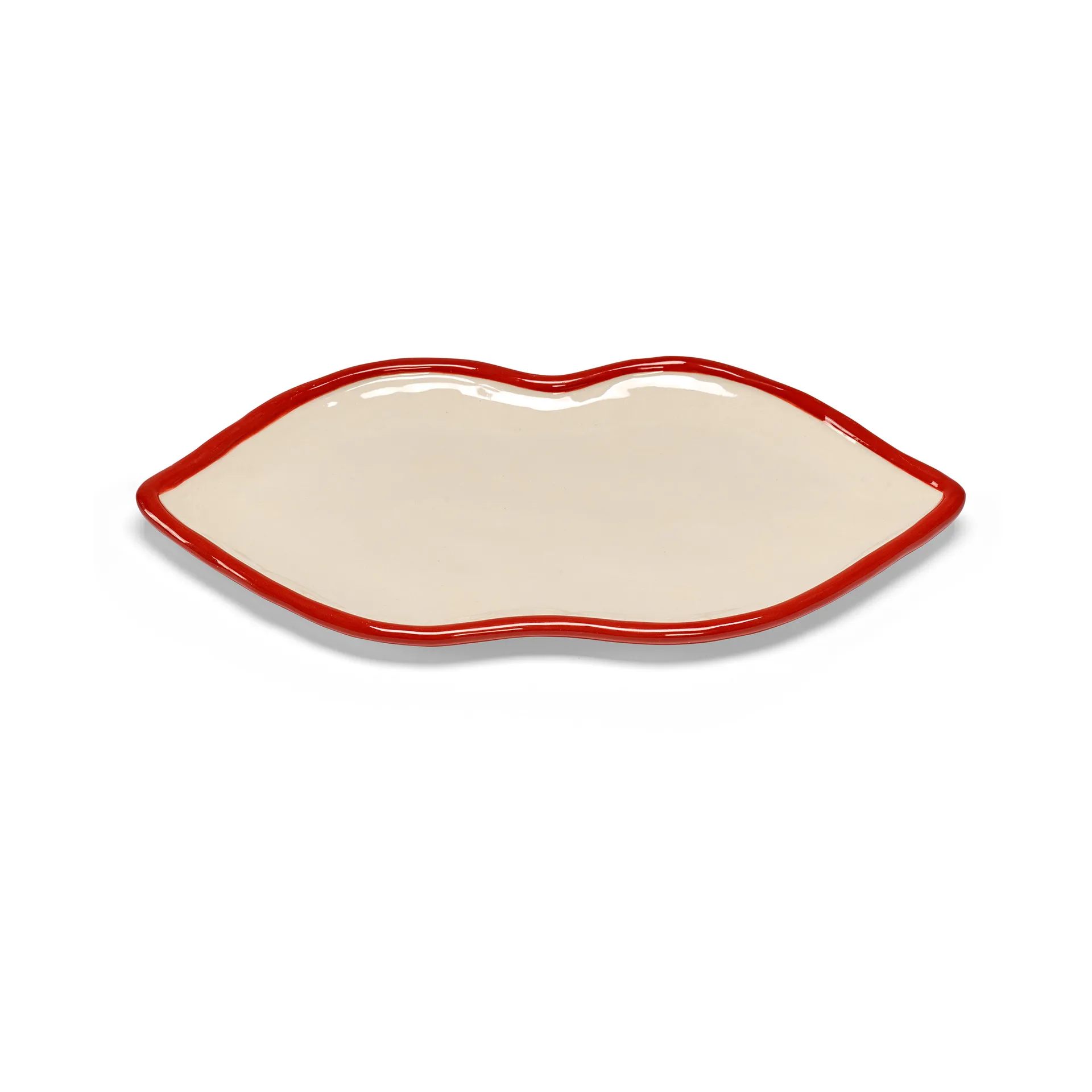 Les Objets Mouleversants dienblad L, Red-white Serax