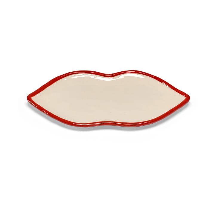 Les Objets Mouleversants dienblad L - Red-white - Serax