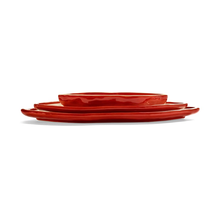 Les Objets Mouleversants dienblad M, Red-white Serax