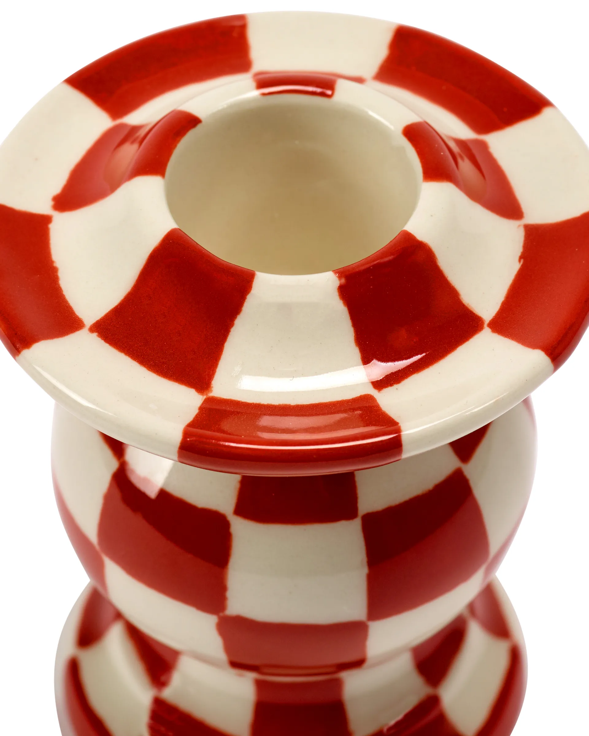 Les Objets Mouleversants N°2 kaarsenhouder, Red-white Serax