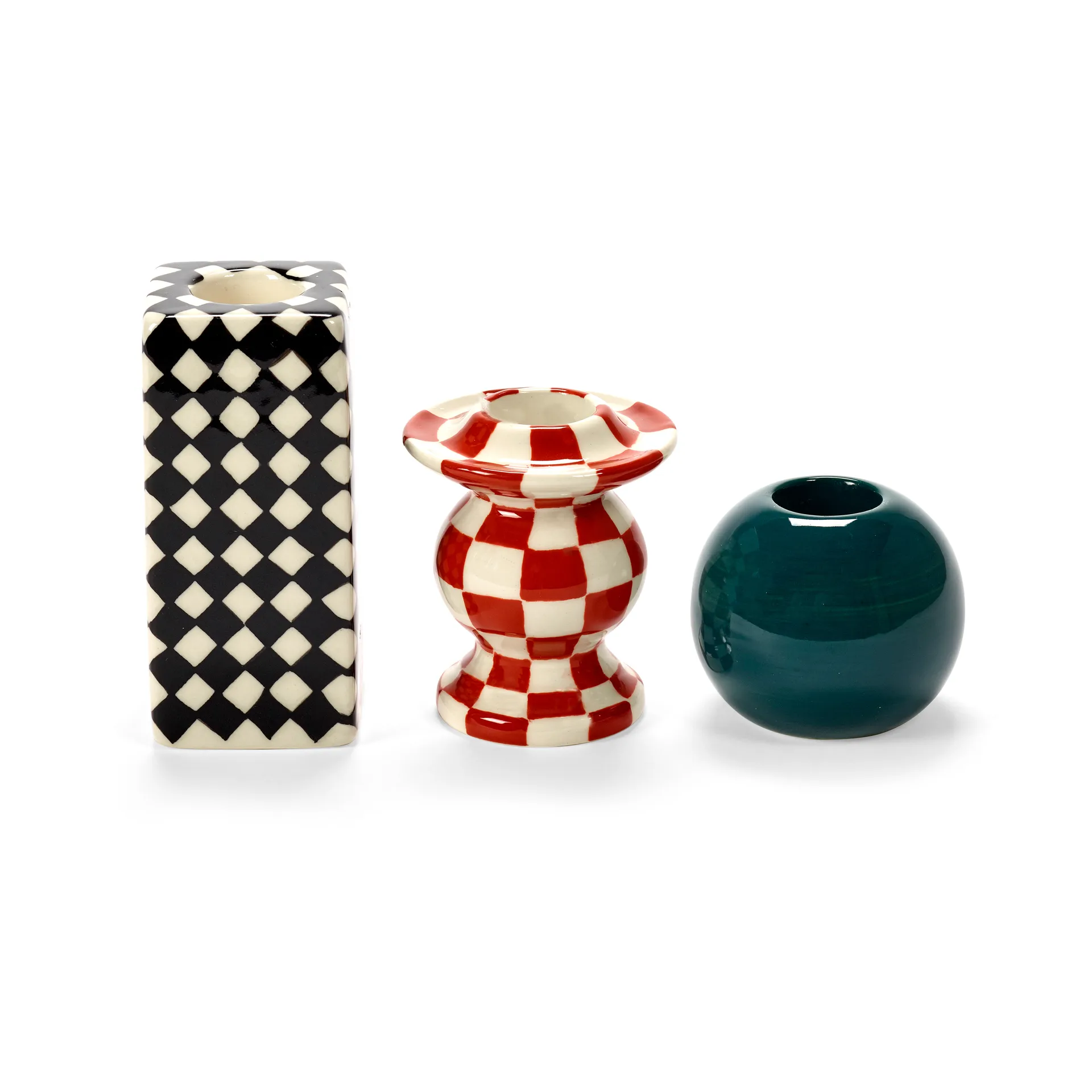 Les Objets Mouleversants N°3 kaarsenhouder, Green Serax