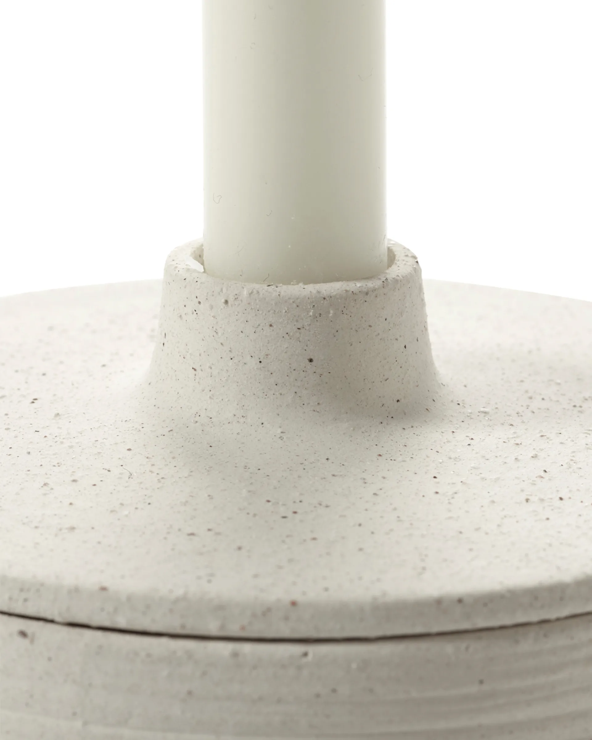 Mira kandelaar/opbergdoos, Beige Serax