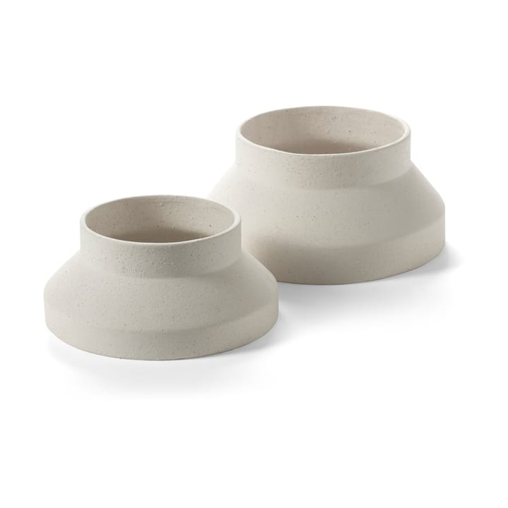 Mira vaas/taartplateau L, Beige Serax