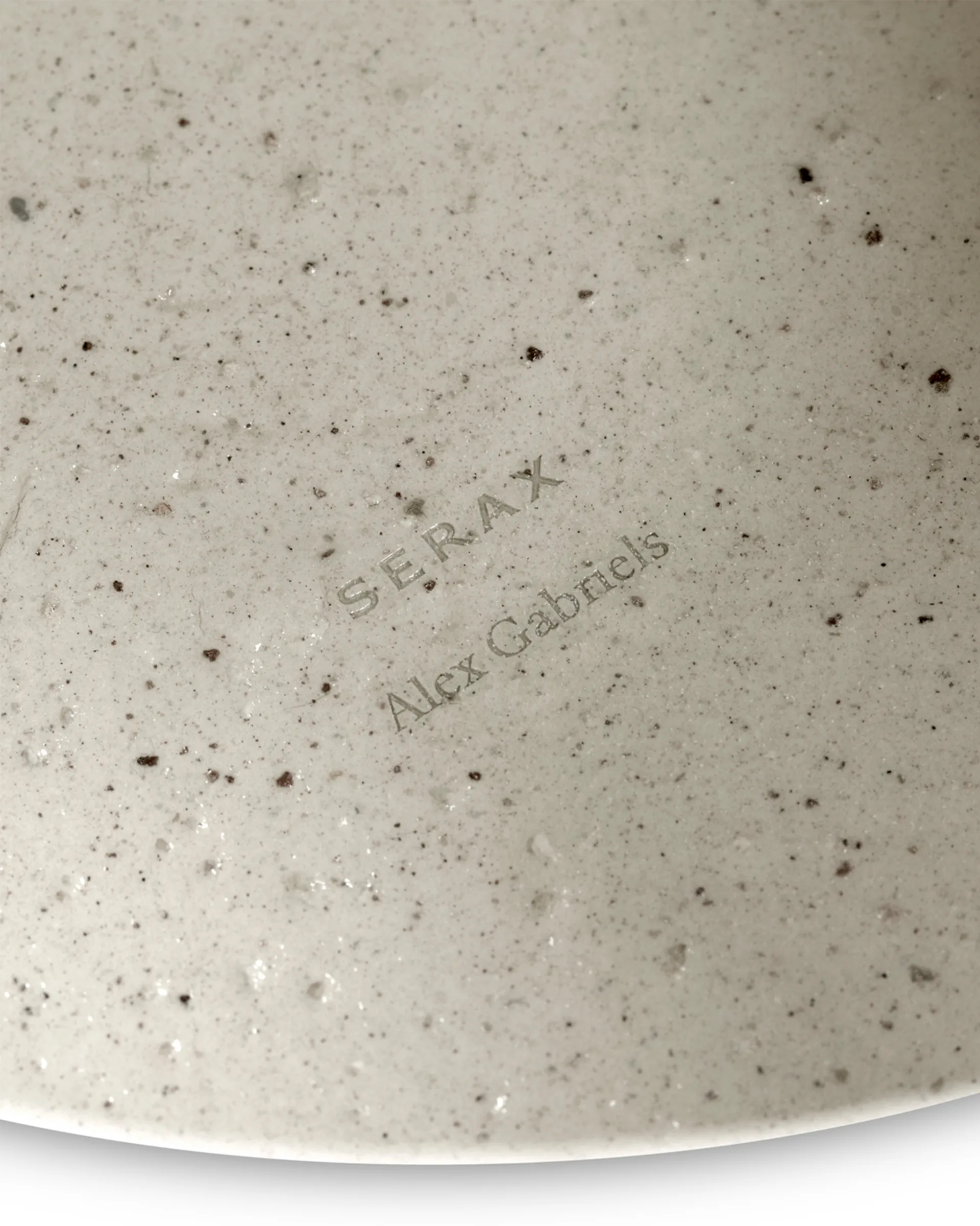 Mira vaas/taartplateau S, Beige Serax