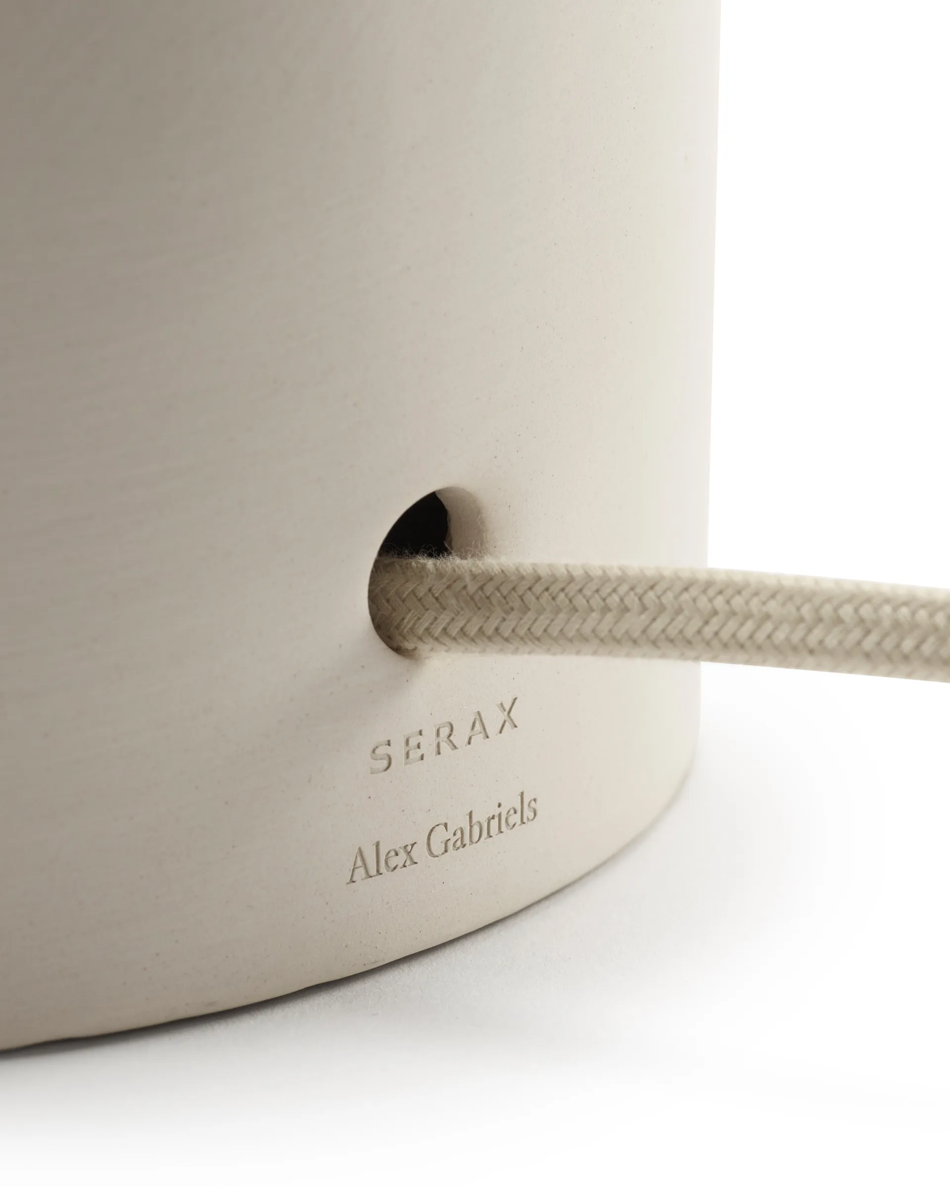 Nash tafellamp, Beige Serax